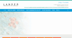 Desktop Screenshot of landerurology.com